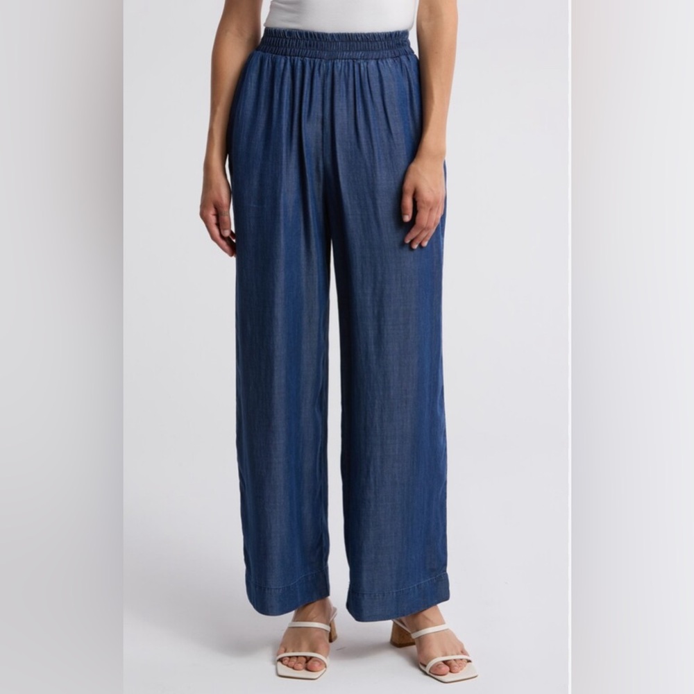 DR2 by Daniel Rainn Pull-On Dark Blue Wide Leg Pants Size XL EUC